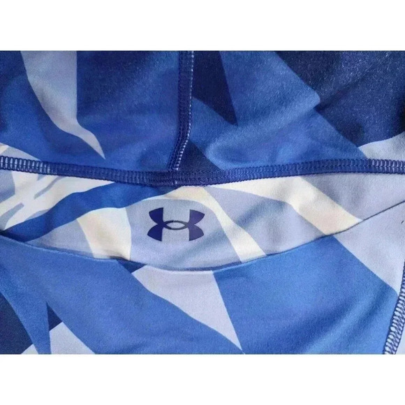 Under Armour Women's Fitted High Rise Ankle Legging Activewear Pants Blue Medium - Picture 6 of 7